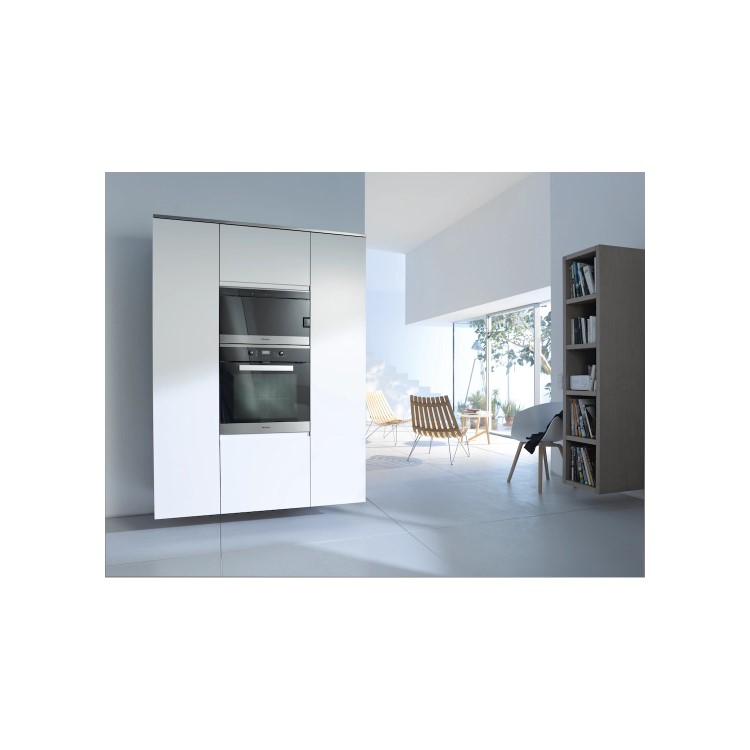 Miele H2661-1BP Electric Built-in Single Oven With Pyrolytic Cleaning - CleanSteel