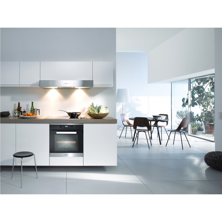 Miele H2661-1BP Electric Built-in Single Oven With Pyrolytic Cleaning - CleanSteel