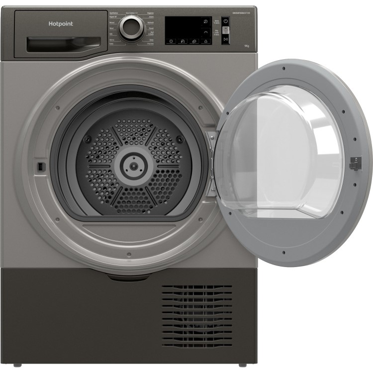 Refurbished Hotpoint H3D91GSUK Freestanding Condenser 9KG Tumble Dryer Graphite