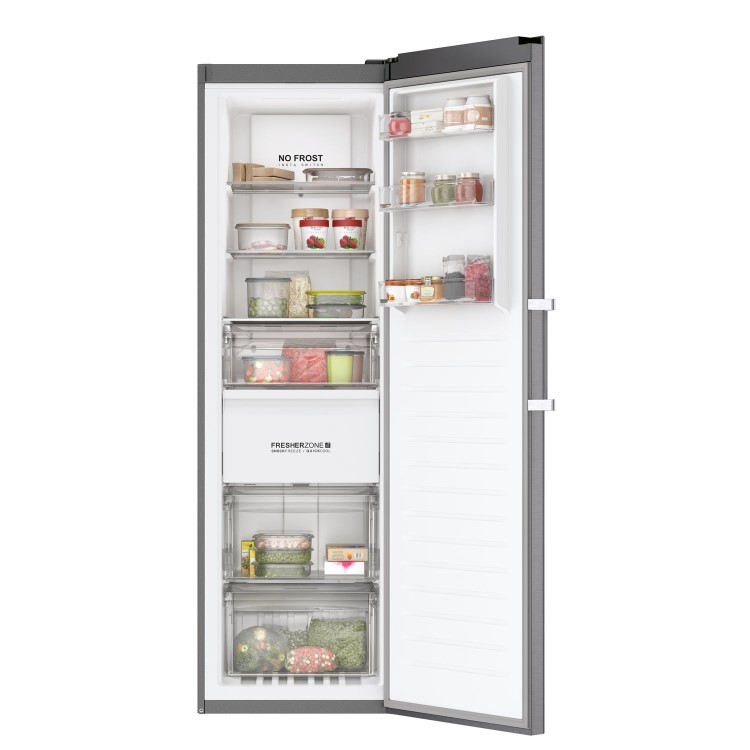 Haier Instaswitch 330 Litre Upright Freestanding Freezer - Silver