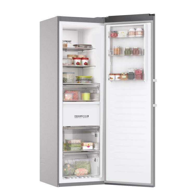 Haier Instaswitch 330 Litre Upright Freestanding Freezer - Silver