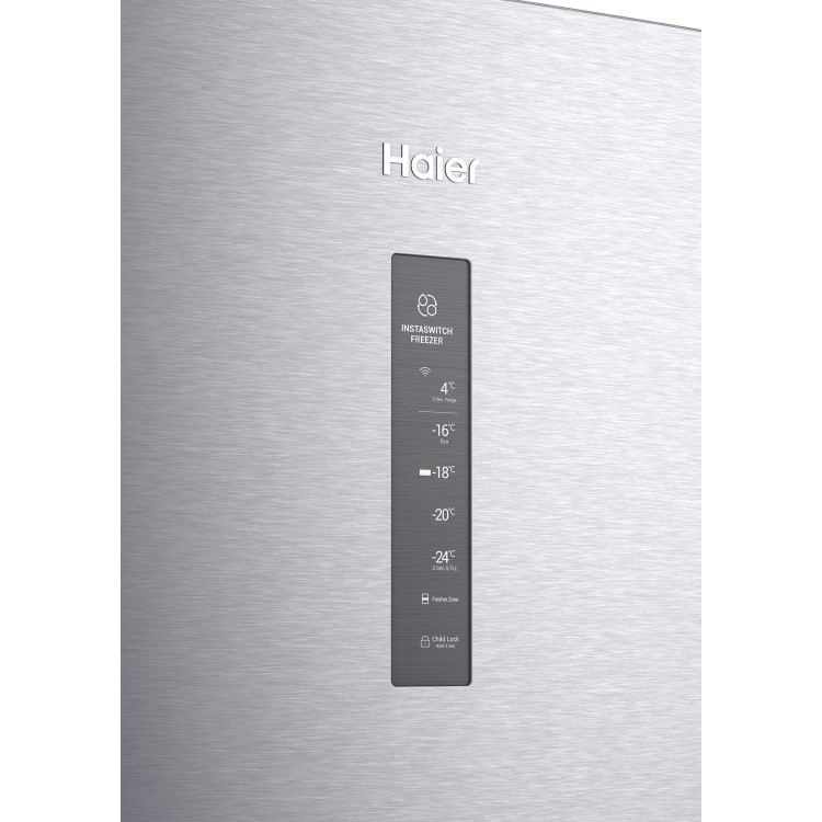 Haier Instaswitch 330 Litre Upright Freestanding Freezer - Silver