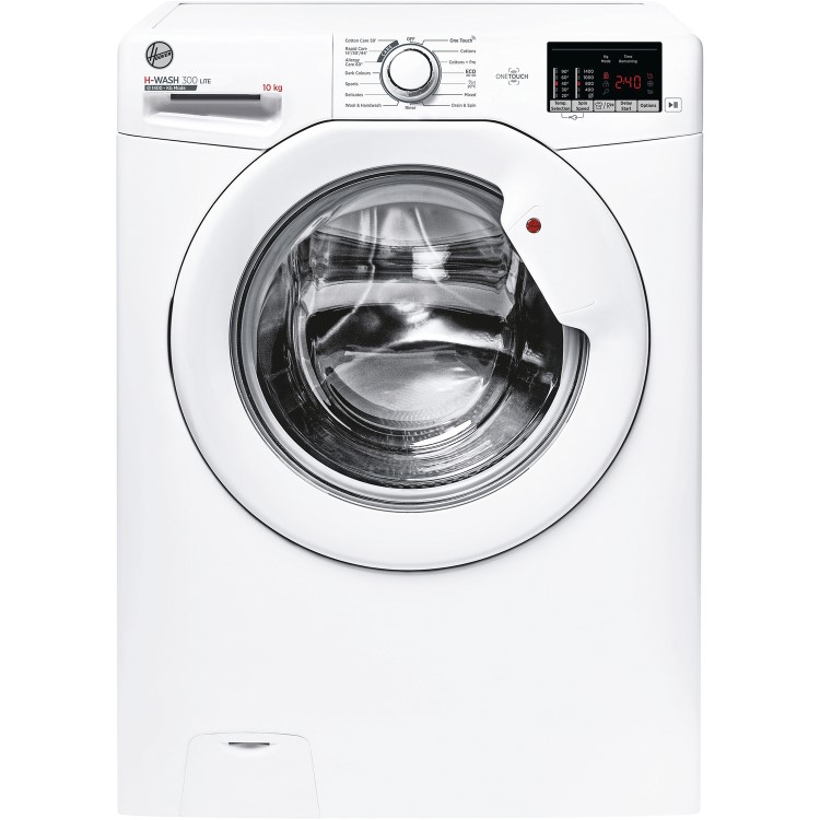 Refurbished Hoover H-Wash 300 H3W4102DAE/1-80 Freestanding 10KG 1400 Spin Washing Machine White