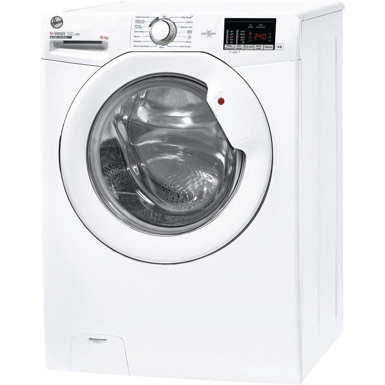 Refurbished Hoover H-Wash 300 H3W4102DAE/1-80 Freestanding 10KG 1400 Spin Washing Machine White