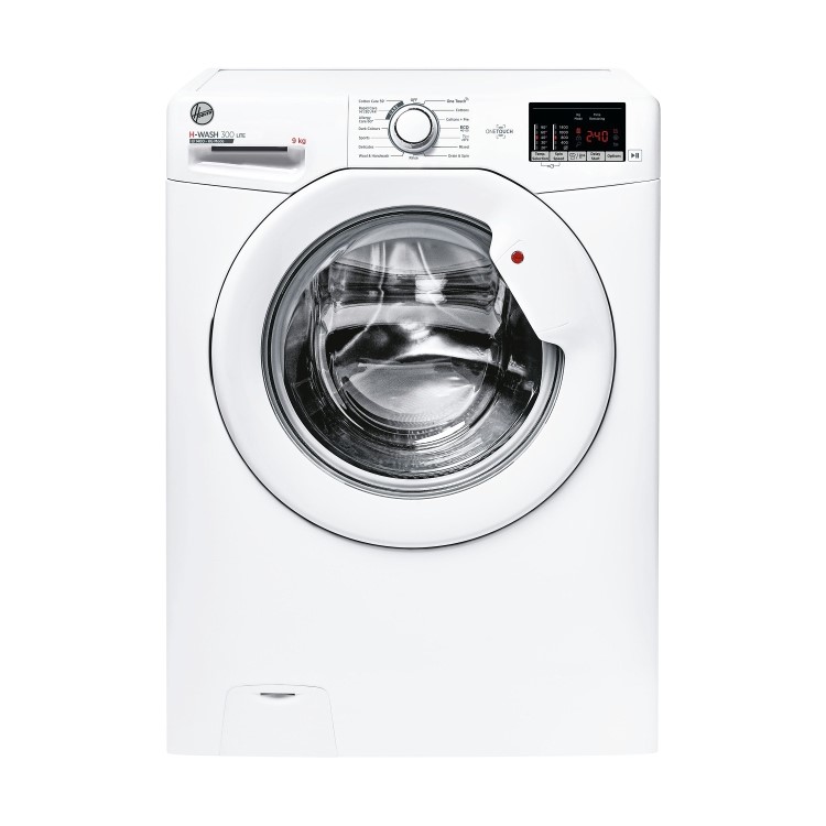 Refurbished Hoover H-Wash 300 H3W492DA4/1-80 Freestanding 9KG 1400 Spin Washing Machine White