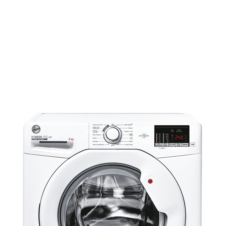 Refurbished Hoover H-Wash 300 H3W492DA4/1-80 Freestanding 9KG 1400 Spin Washing Machine White