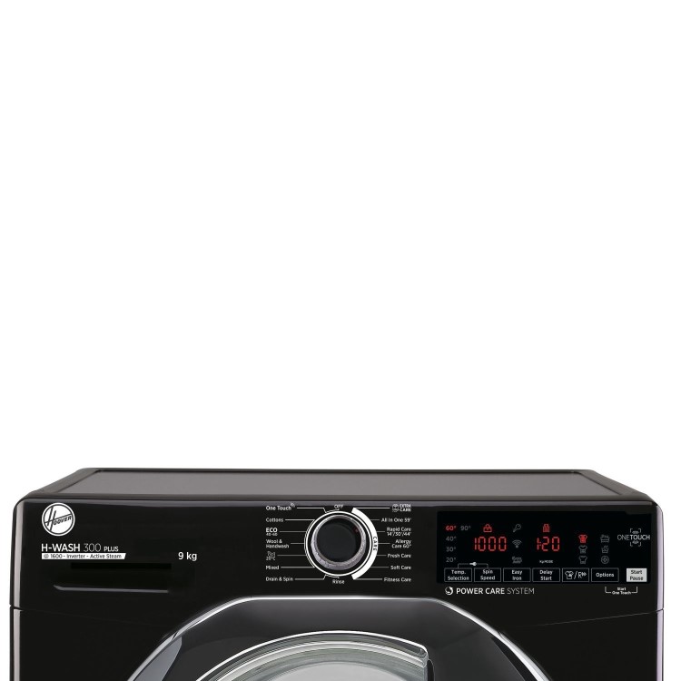 Refurbished Hoover H-Wash 300 H3WS69TAMCBE-80 Freestanding 9KG 1600 Spin Washing Machine Black