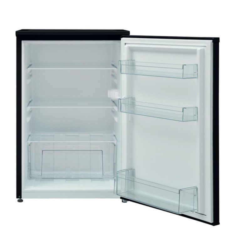 Refurbished Hotpoint H55RM1120BUK Freestanding 135 Litre Under Counter Larder Fridge Black