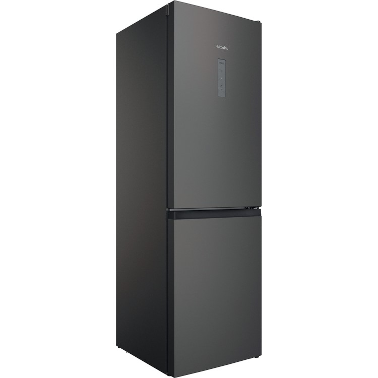 Refurbished Hotpoint H5X82OSK 335 Litre 60/40 Freestanding Fridge Freezer Silver Black