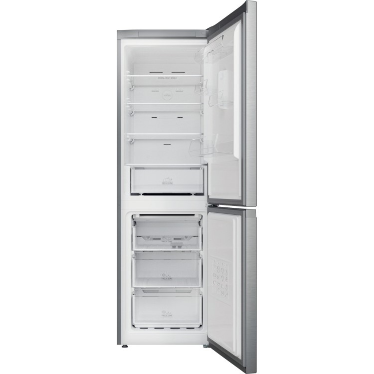 Refurbished Hotpoint H5X82OSX Freestanding 335 Litre 60/40 Frost Free Fridge Freezer Stainless Steel