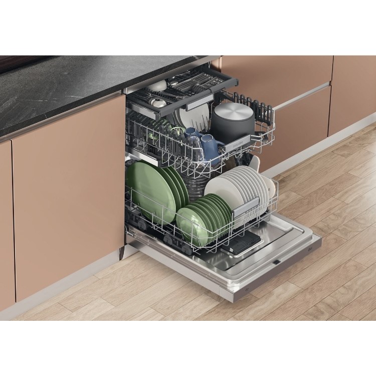 Hotpoint Maxi Space Freestanding Dishwasher - Stainless Steel