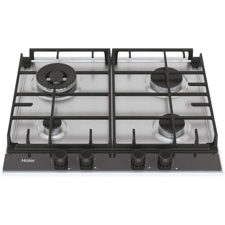 Haier 60cm 4 Burner Gas Hob - Stainless Steel