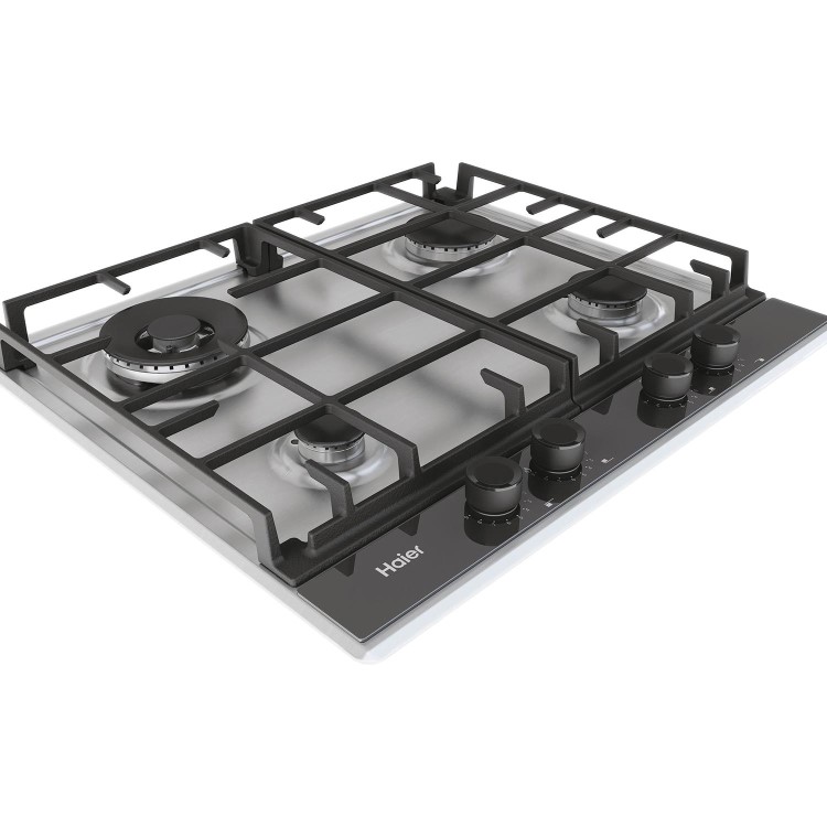 Haier 60cm 4 Burner Gas Hob - Stainless Steel