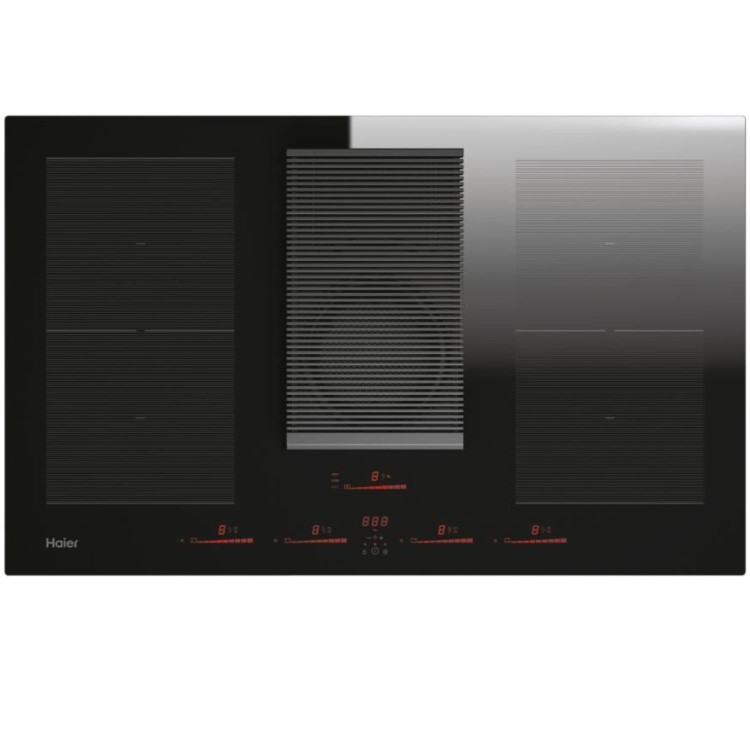 Refurbished Haier Series 6 HAIH8IFMCF 83cm Venting Induction Hob Black