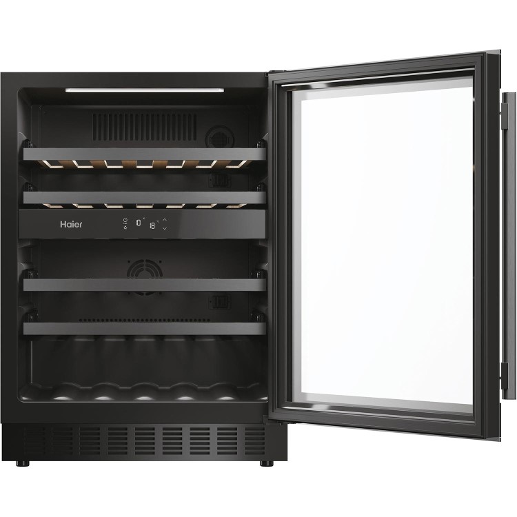 Haier 44 Bottle Dual Zone Wine Cooler - Black