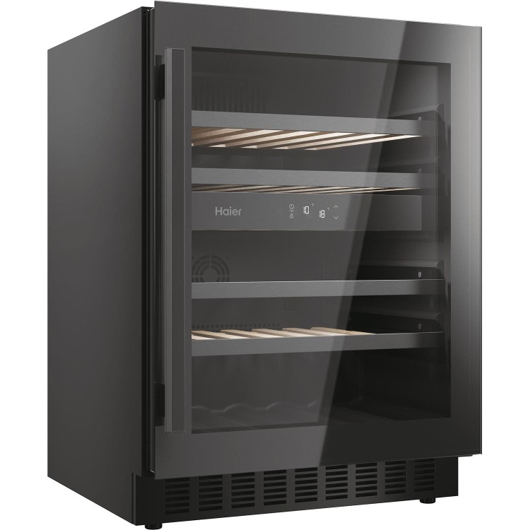 Haier 44 Bottle Dual Zone Wine Cooler - Black