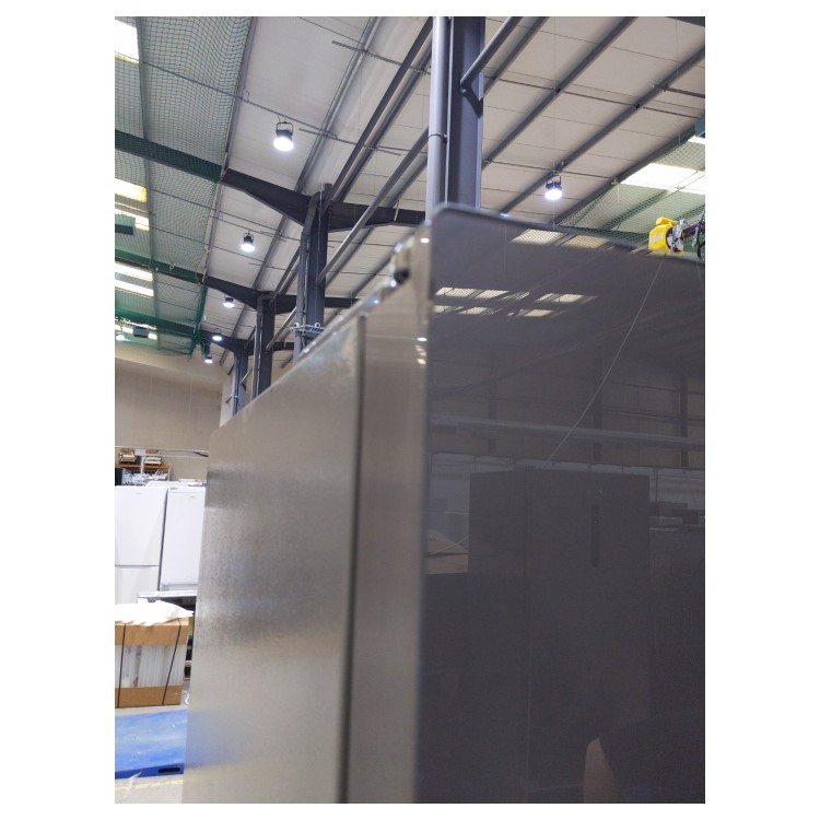 Refurbished Haier HB18FGSAAA Freestanding 539 Litre 70/30 Frost Free American Fridge Freezer Stainless Steel