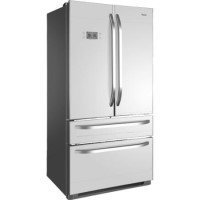 Haier HB21FGWAA 543L Frost Free American-style 4-door Fridge Freezer - White Glass Doors