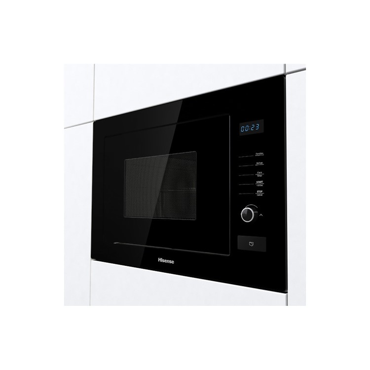 Refurbished Hisense HB25MOBX7GUK Built In 25L 900W Microwave & Grill Black