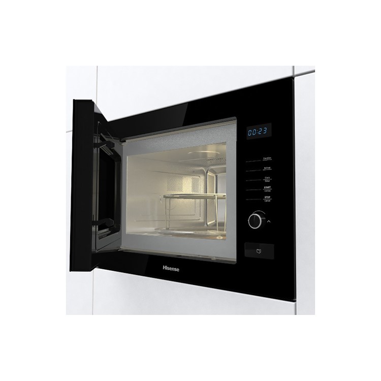 Refurbished Hisense HB25MOBX7GUK Built In 25L 900W Microwave & Grill Black