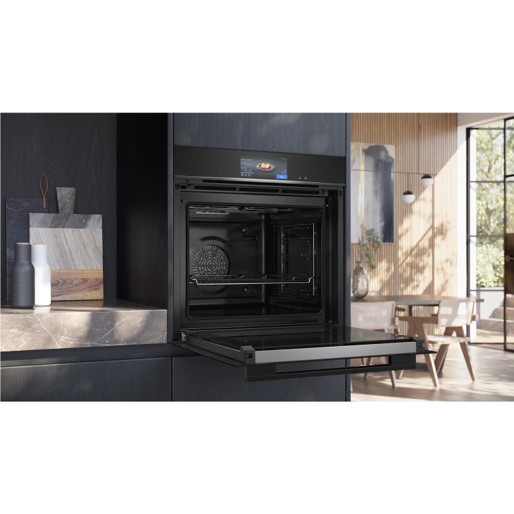 Siemens iQ700 Electric Self Cleaning Single Oven - Stainless Steel