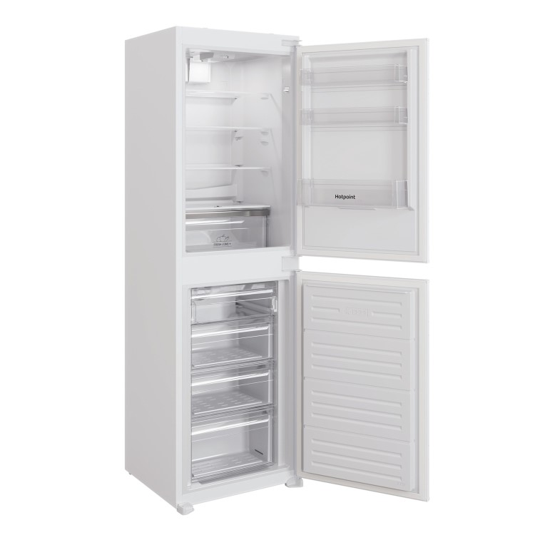 Refurbished Hotpoint HBC185050F2 Integrated 230 Litre 50/50 Frost Free Fridge Freezer White