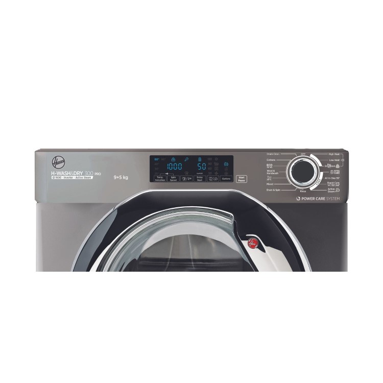 Hoover H-Wash & Dry 300 9kg Wash 5kg Dry 1600rpm Integrated Washer Dryer - Graphite