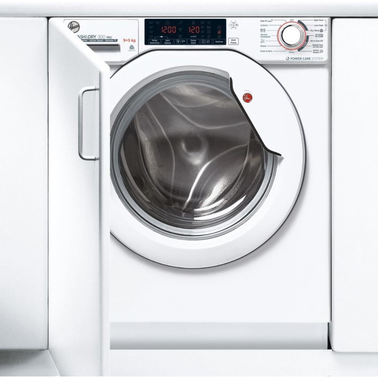 Refurbished Hoover H Wash&Dry 300 Pro HBDOS695TAME-80 Integrated 9/5KG 1600 Spin Washer Dryer White