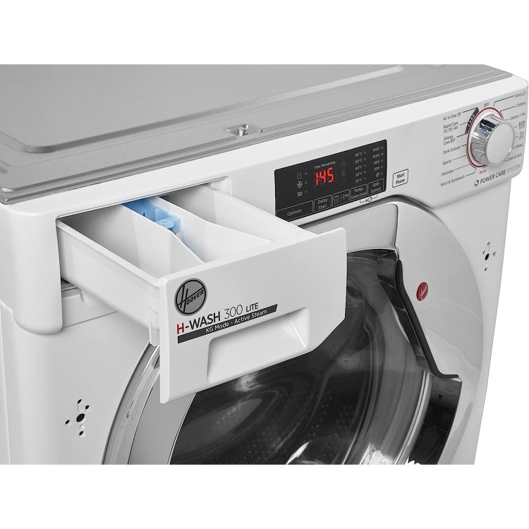 Refurbished Hoover H-Wash & Dry 300 HBDS485D1ACE-80 Integrated 8/5KG 1400 Spin Washer Dryer White