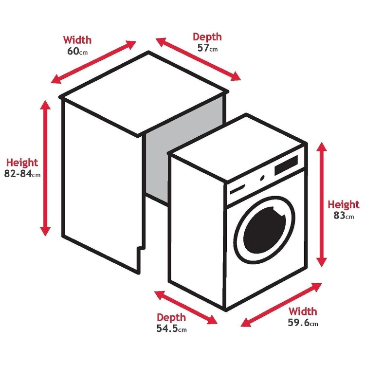 Hoover H-Wash & Dry 300 9kg Wash 5kg Dry 1400rpm Integrated Washer Dryer - White