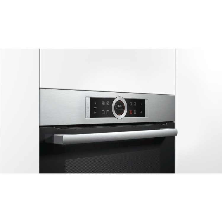 Bosch HBG634BS1B Series 8 Electric Single Oven with Catalytic Cleaning - Stainless Steel