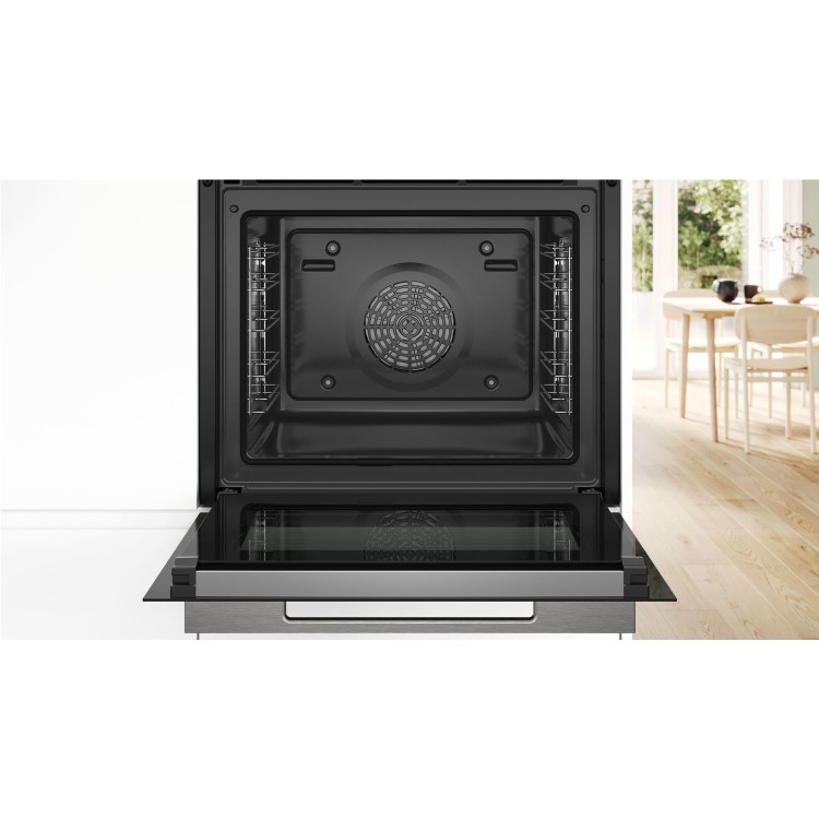 Bosch Series 8 Electric Self Cleaning Single Oven - Black