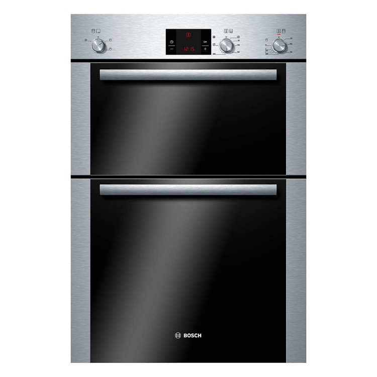 Bosch HBM13B251B Classixx Electric Built-in Double Fan Oven Brushed Steel