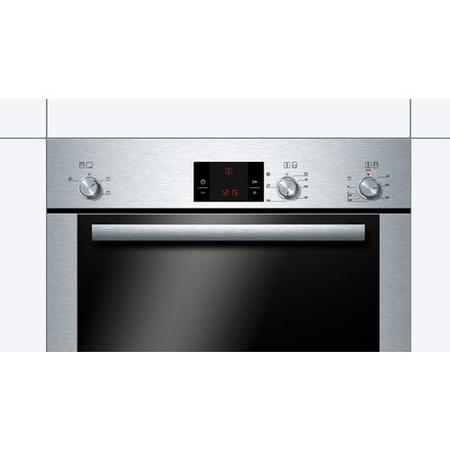 Bosch HBM13B251B Classixx Electric Built-in Double Fan Oven Brushed Steel