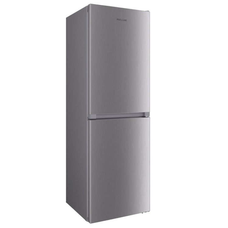 Refurbished Hotpoint HBTNF60182XUK Freestanding 322 Litre 50/50 Frost Free Fridge Freezer Inox