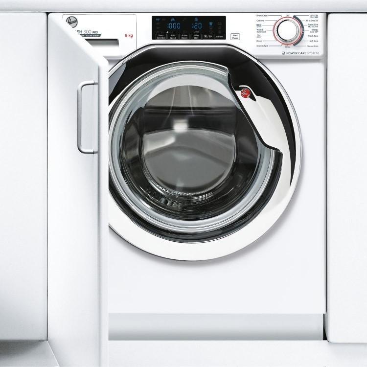 Refurbished Hoover H-WASH 300 Pro HBWOS69TAMCET-80 Integrated 9KG 1600 Spin Washing Machine White