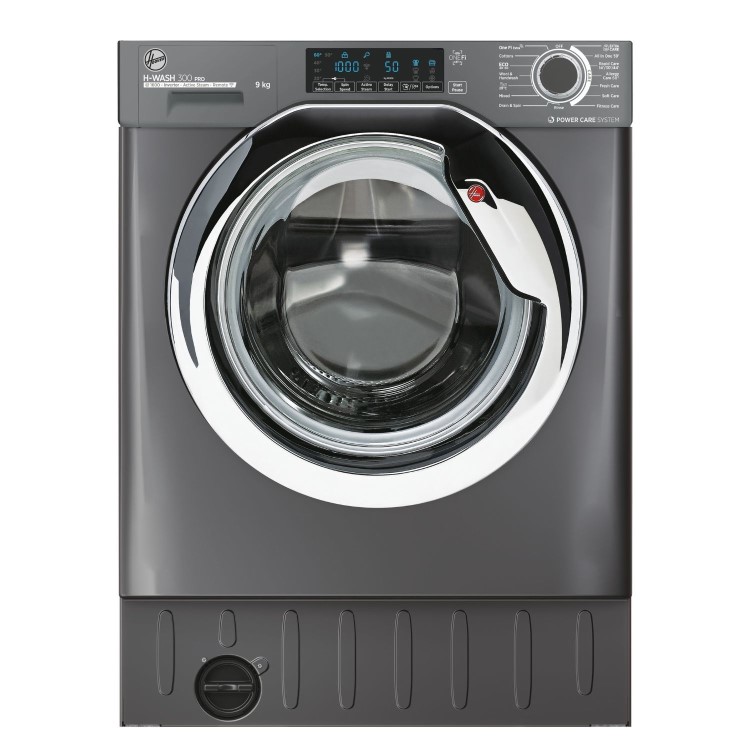 Hoover H-Wash 300 9kg 1600rpm Integrated Washing Machine - Grey