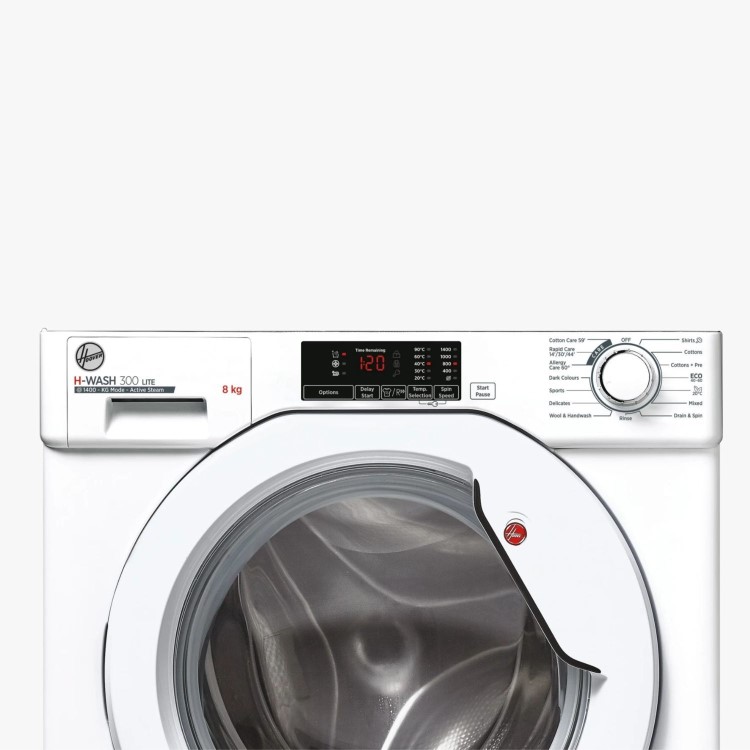 Hoover H-Wash 300 Lite 9kg 1400rpm Integrated Washing Machine - White