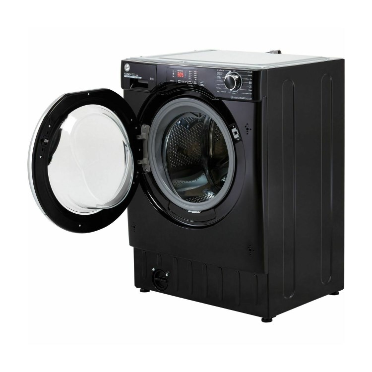 Refurbished Hoover WASH 300 HBWS49D3ACBE-80 Integrated 9KG 1400 Spin Washing Machine Black