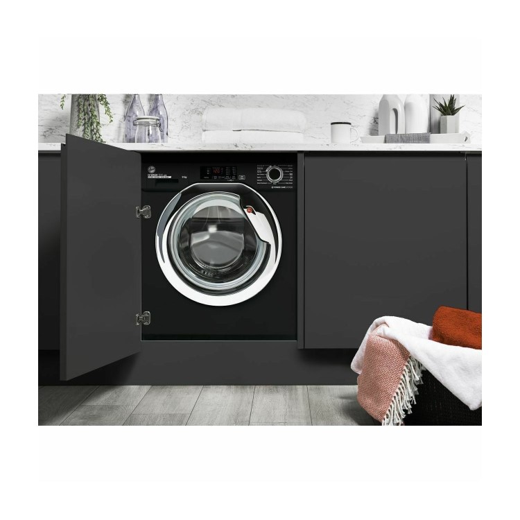 Hoover WASH 300 9kg 1400rpm Integrated Washing Machine - Black