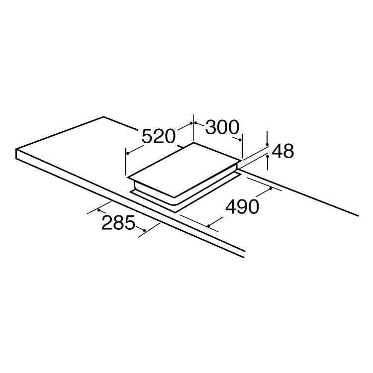 CDA 30cm 2 Zone Domino Ceramic Hob