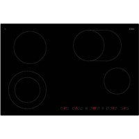 CDA HC7600FR 77cm Touch Control Four Zone Frameless Ceramic Hob With 2 Dual Zones