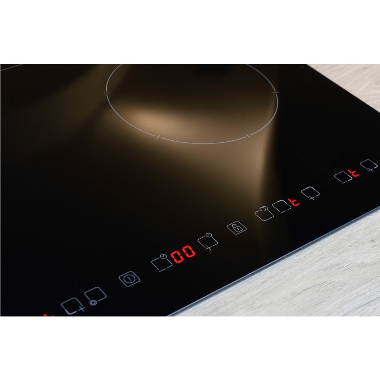 CDA HC7600FR 77cm Touch Control Four Zone Frameless Ceramic Hob With 2 Dual Zones