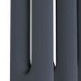 GRADE A1 - Reggio Anthracite Horizontal Double Column Traditional Radiator 300x605mm 1062 BTU - Cast Iron Style