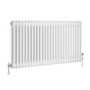 Reggio White Horizontal Double Column Traditional Radiator 600x1190mm 4091 BTU - Cast Iron Style