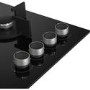 Refurbished Beko HCLW64222S 60cm 4 Burner Gas on Glass Hob Black