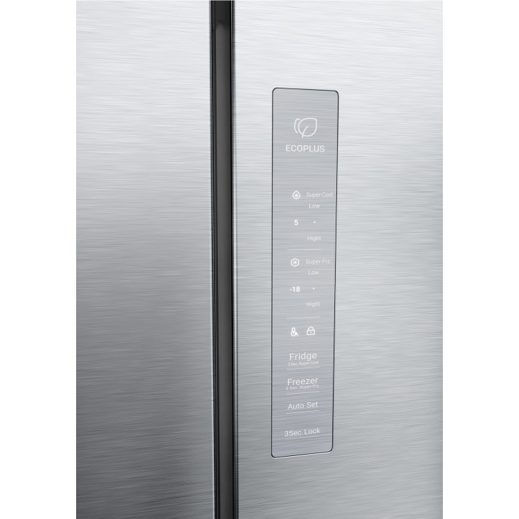 Haier Cube 83 Series 3 467 Litre 4 Door American Fridge Freezer - Silver