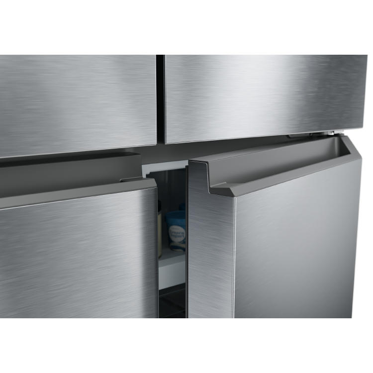 Haier Cube 83 Series 3 467 Litre 4 Door American Fridge Freezer - Silver