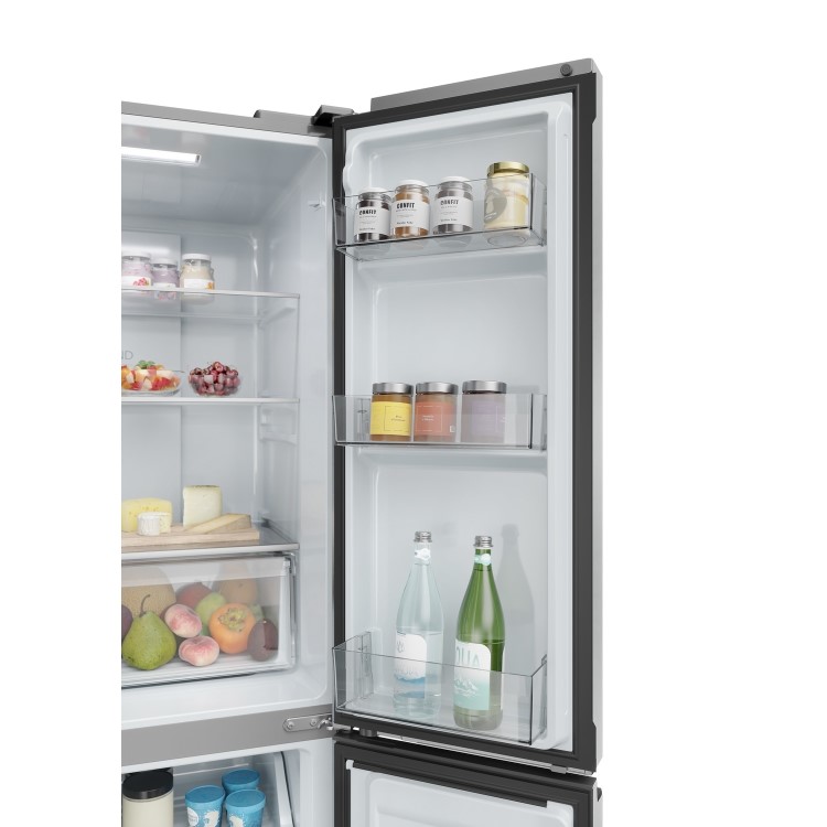 Haier Cube 83 Series 3 467 Litre 4 Door American Fridge Freezer - Silver