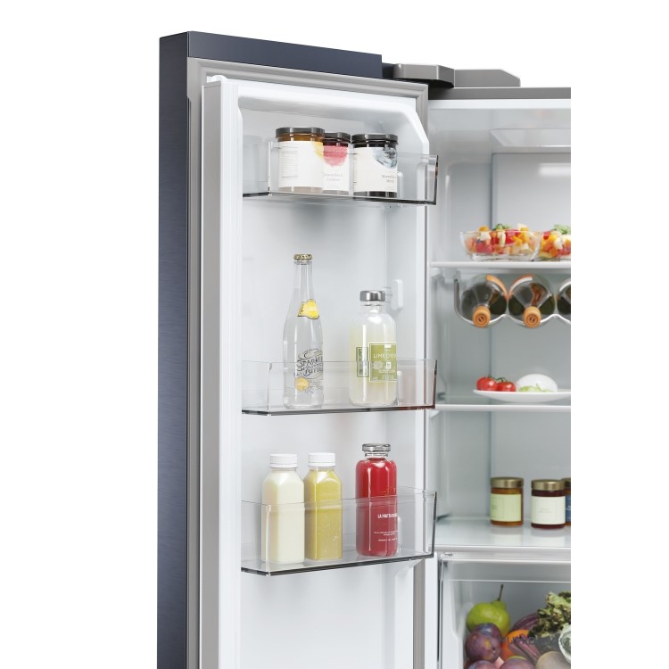 Haier Cube 90 Series 5 525 Litre Four Door American Fridge Freezer - Black